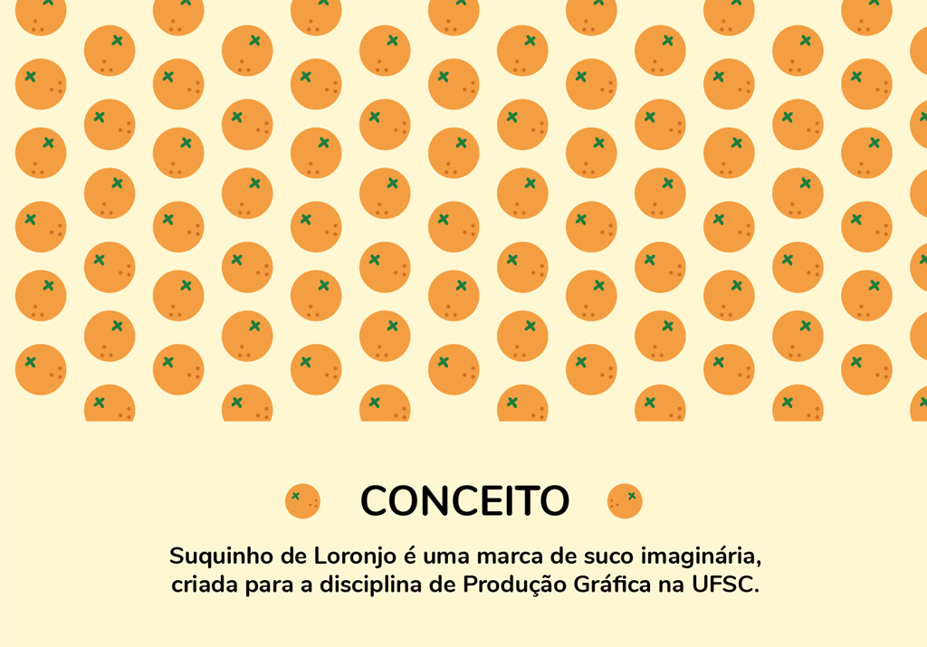 Imagens que descrevem o conceito e o processo de desenvolvimento do projeto de identidade visual de Suquinho de Laronjo.