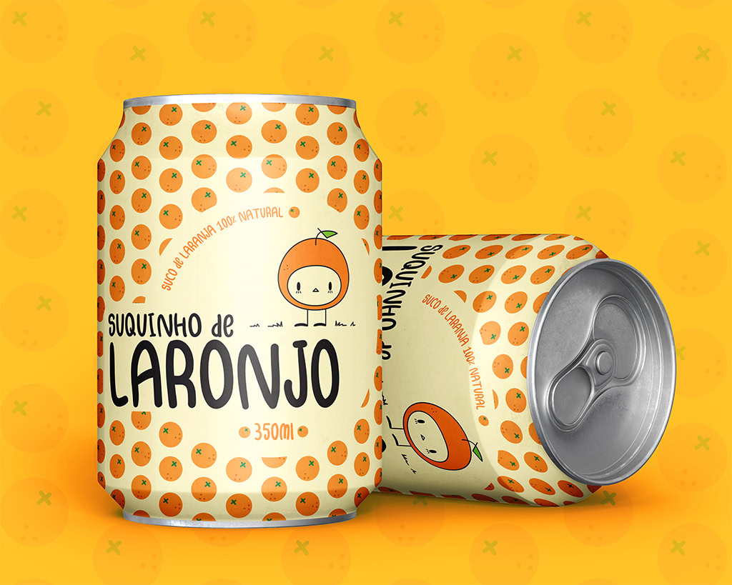 Mockup de uma lata.