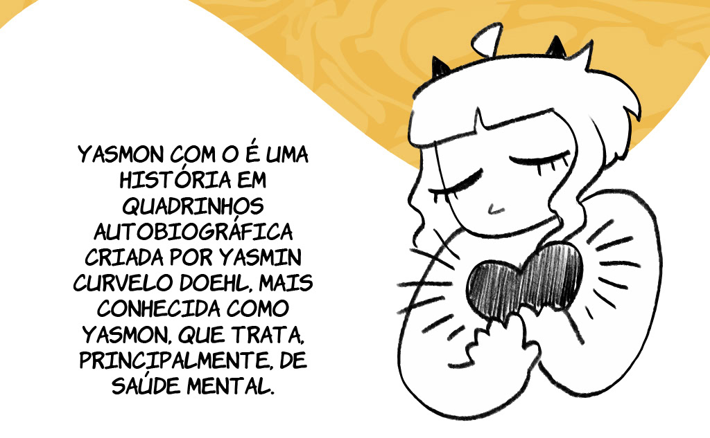 Imagens que falam sobre o projeto de webcomic Yasmon com O.
