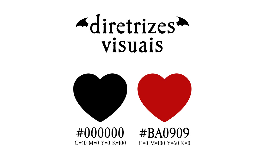 Prancha sobre o projeto de redesign do logo de Drácula Quer um Namorado.