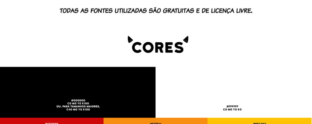 Prancha de apresentação da identidade visual de CLVCD